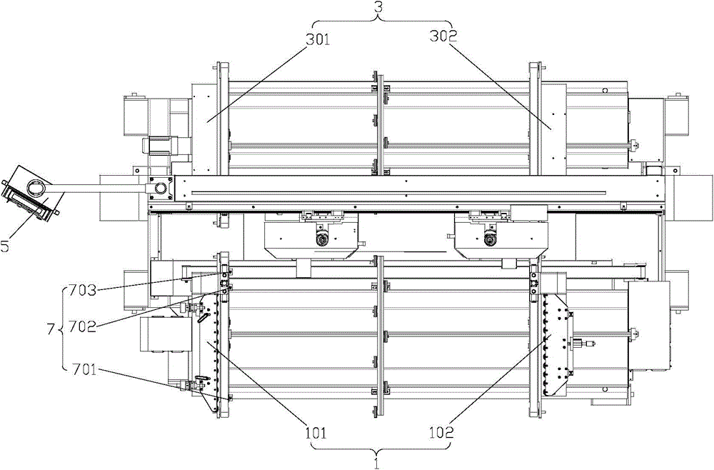 Transmission device for glass drilling machine and glass drilling machine thereof