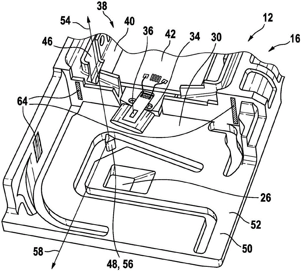 Sensor arrangement for determining at least one parameter of a fluid medium flowing through a channel