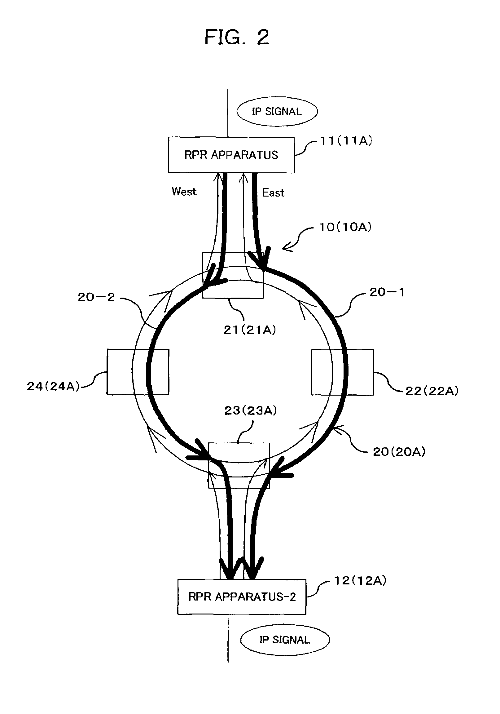 Method of effecting protection control in communication network and RPR apparatus