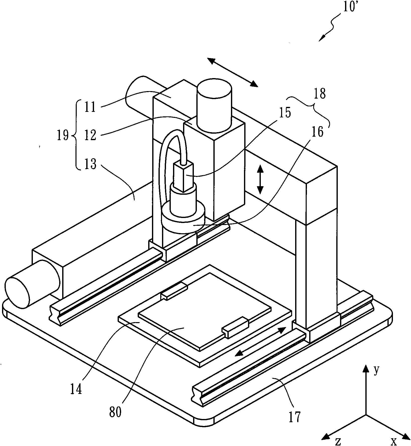 Quadratic element optical measuring device capable of continuously conveying objects to be measured