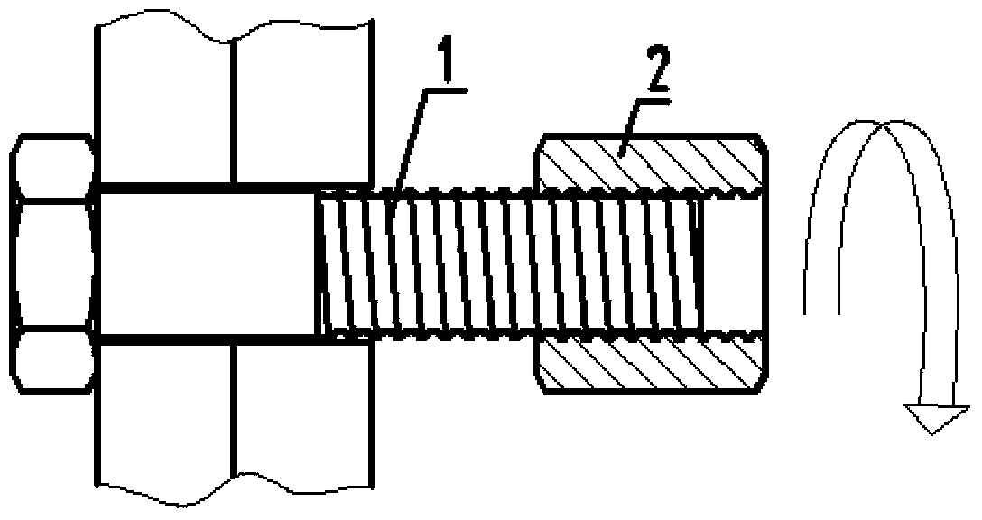 Anti-loose and fastening connecting method and system through thread extrusion