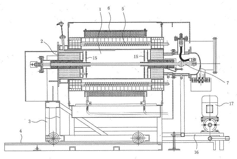 Magnetic annealing furnace for magnetic conductive iron core