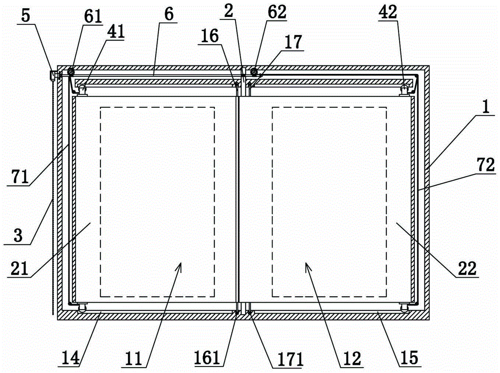 Opening and closing method for manual bidirectional roller blind window
