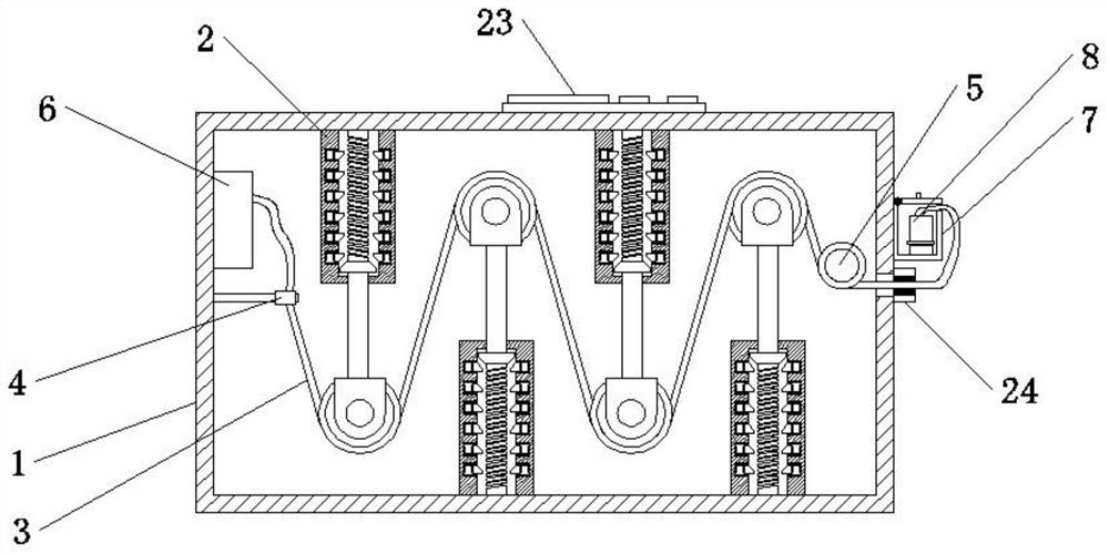 Cable storage mechanism for charging pile