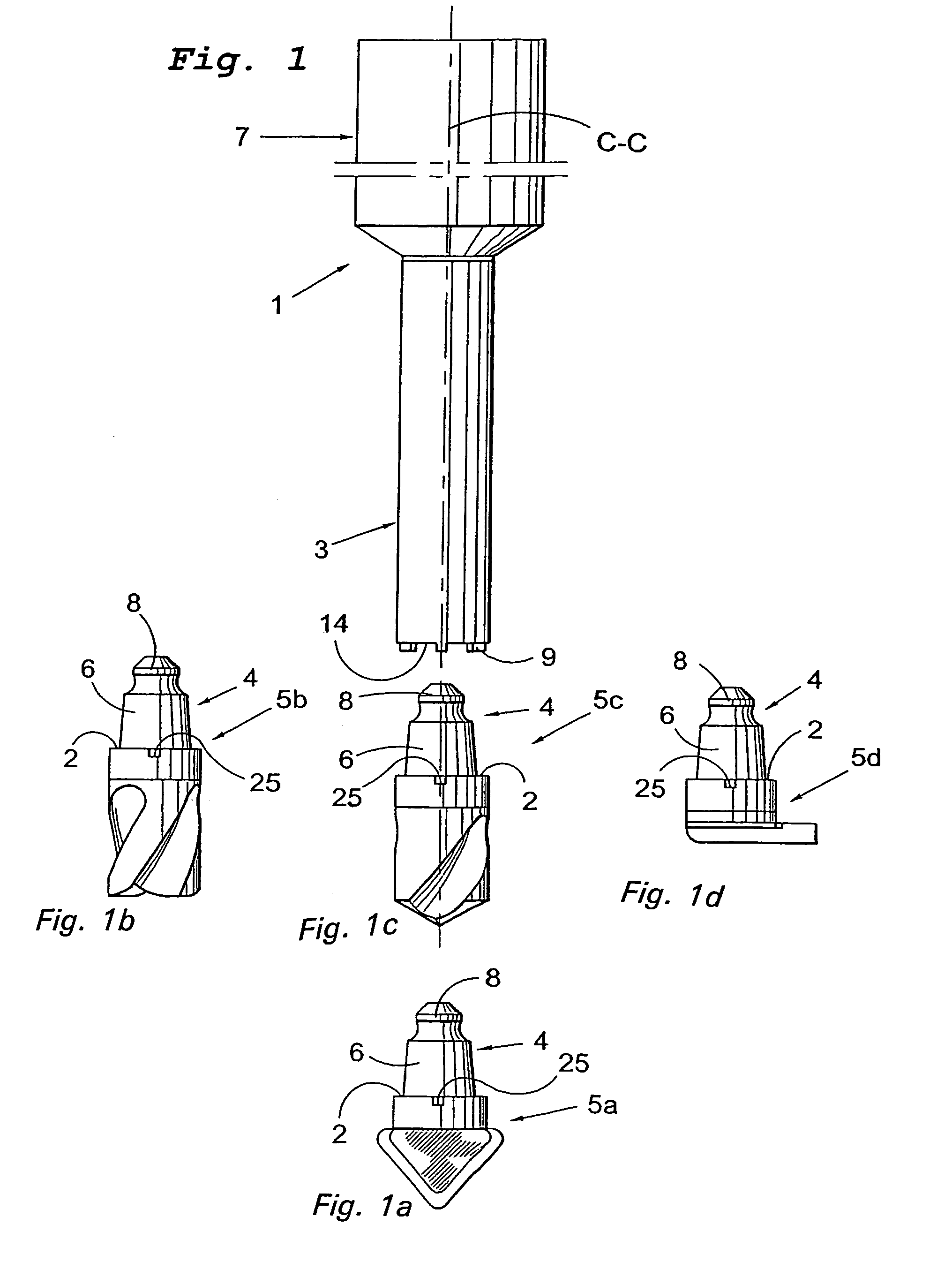 Cutting tool and cutting head thereto