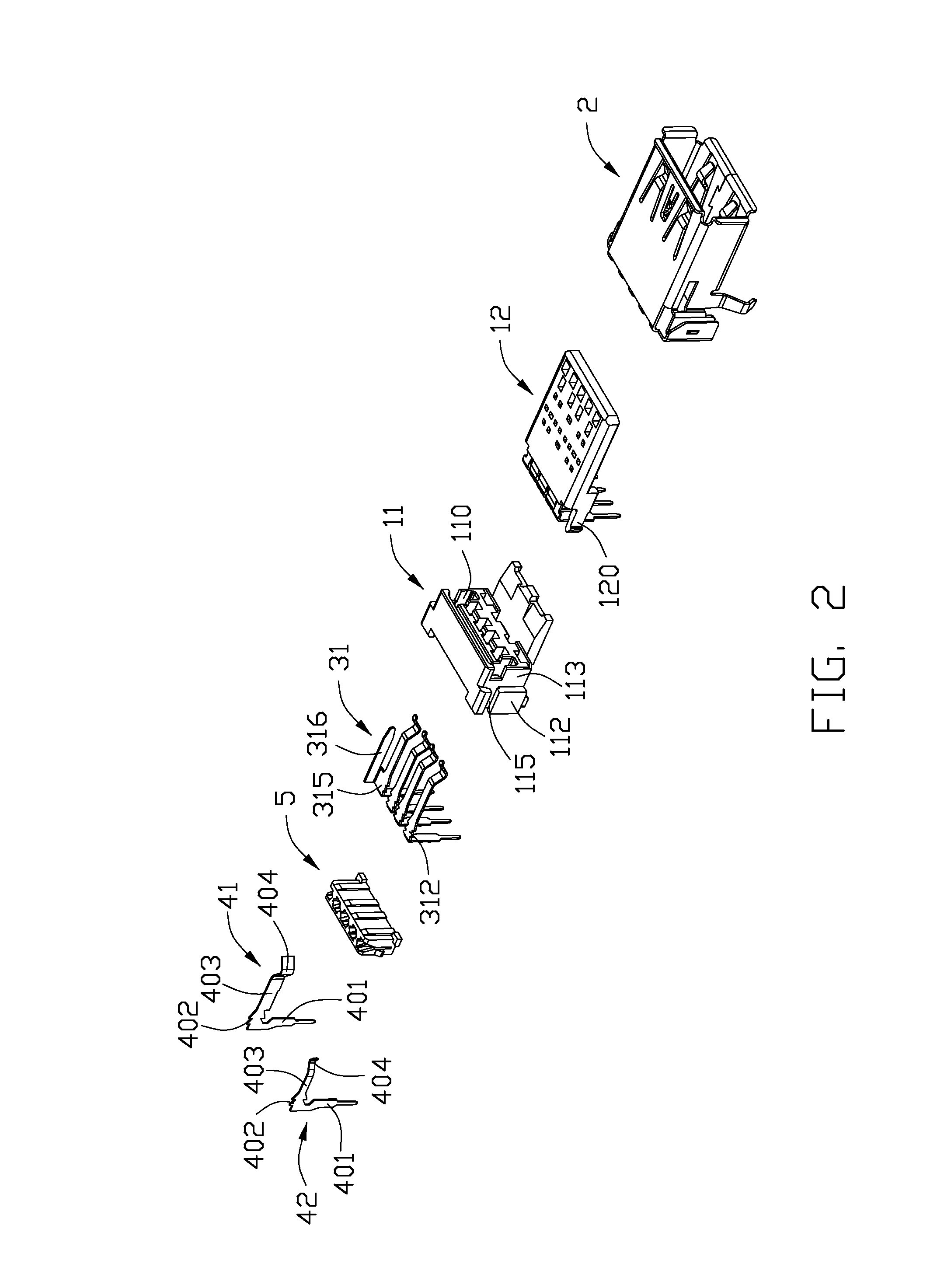 Electrical connector with detect pins