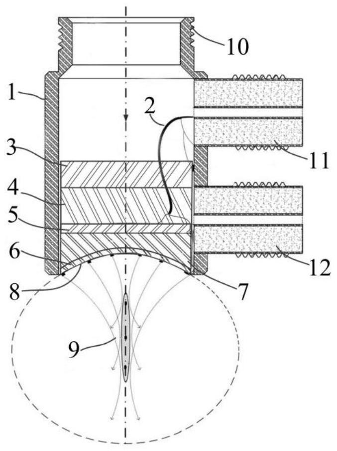 Dual-frequency long-focal-depth ultrasonic transducer based on stack arrangement