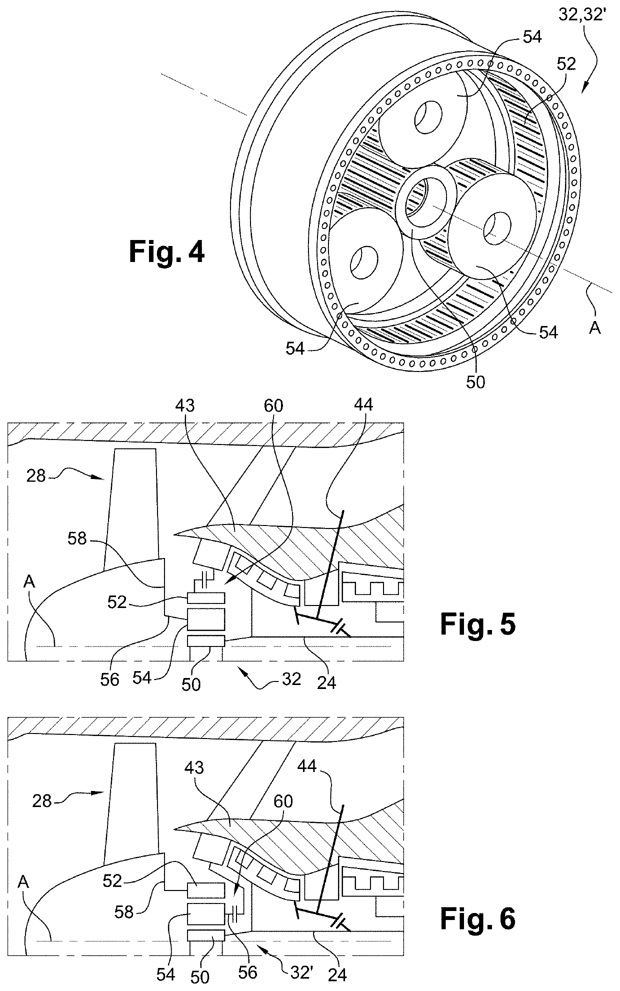 Aircraft turbine engine with planetary or epicyclic gear train