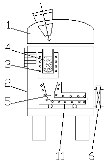 Continuous casting device capable of achieving continuous feeding and production of high-purity single crystal copper rods