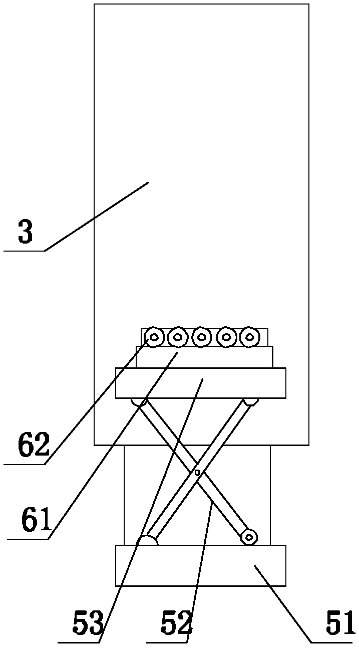 Cement stacking device provided with lifting platform