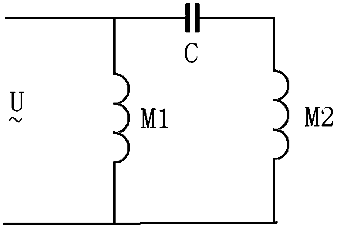 Method for restraining vibration torques of shaded pole type single phase alternating current asynchronous motors