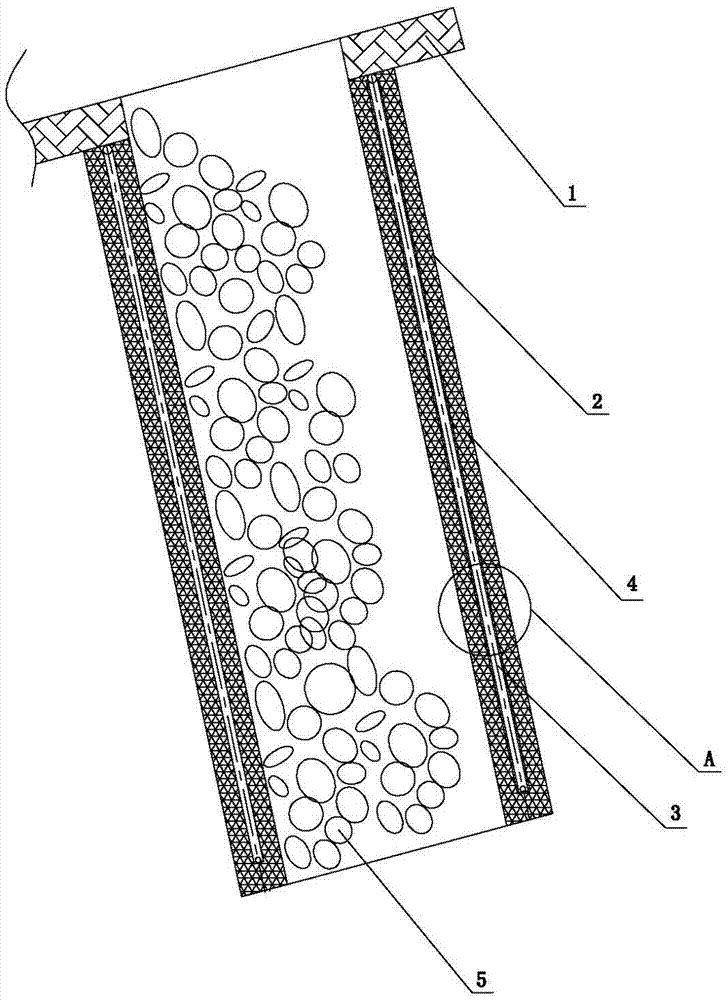 A new type of blanking column for a heat-loading energy-saving sealed submerged arc furnace and its manufacturing method