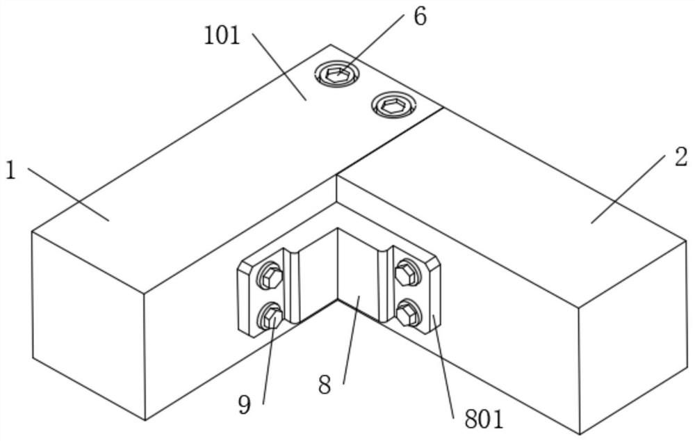 A steel structure building connection corner reinforcement structure