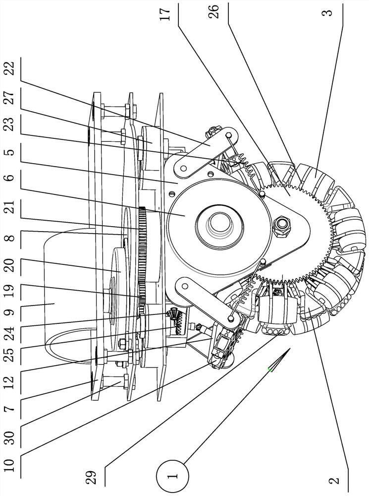 Able to move sideways with double single-wheel auxiliary walking device