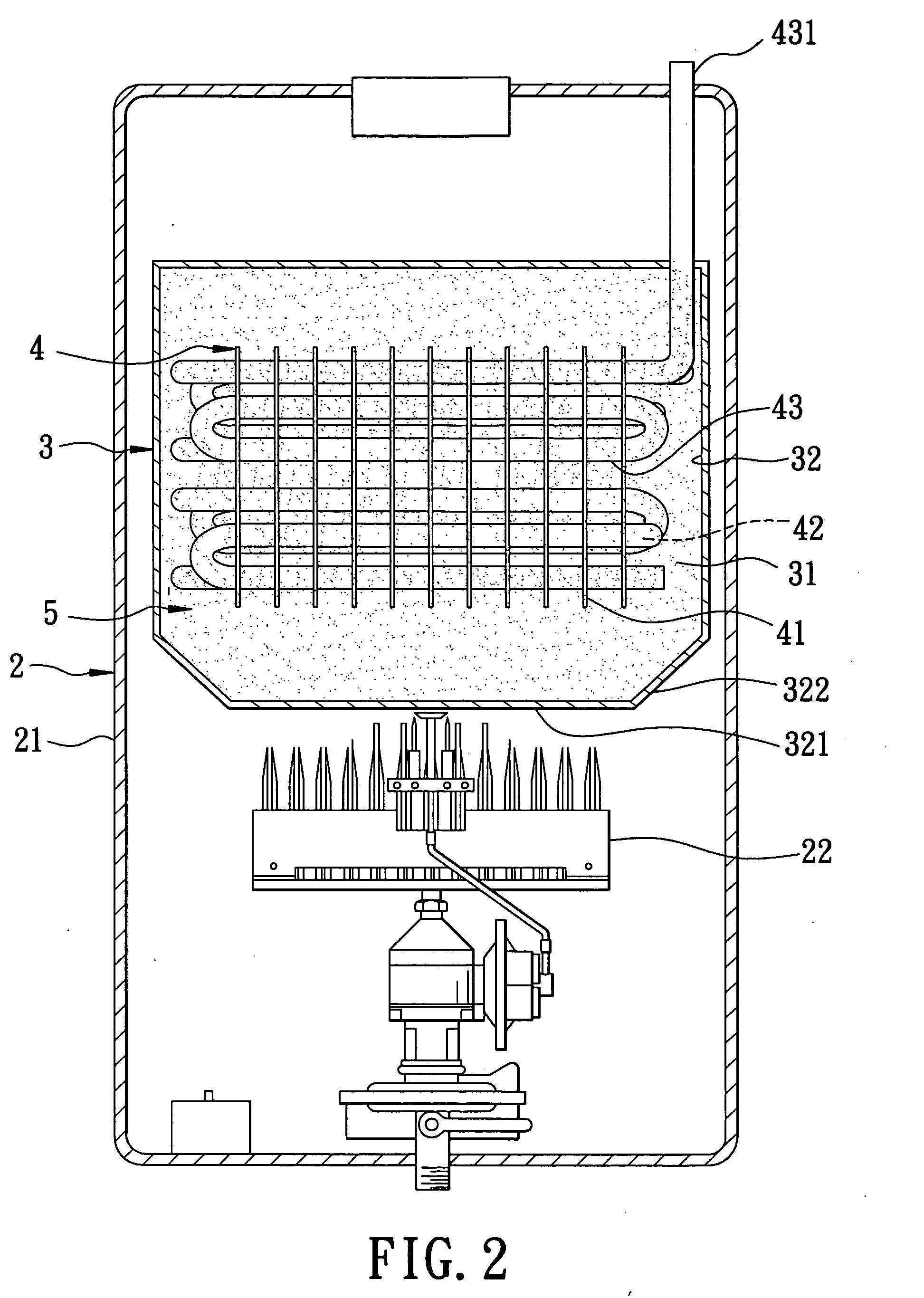 Heat conducting assembly for a water heater, and method for making the heat conducting assembly
