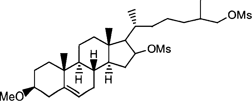 Synthesis process of chlesterol and its intermediate