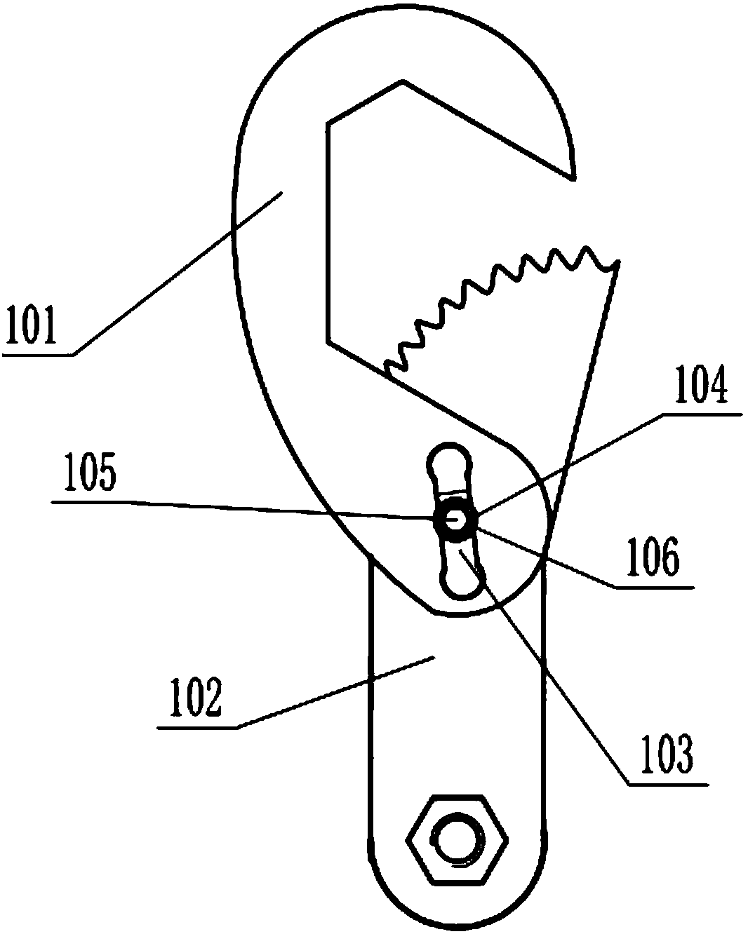 Assembling and disassembling device of oil chromatography on-line monitoring device