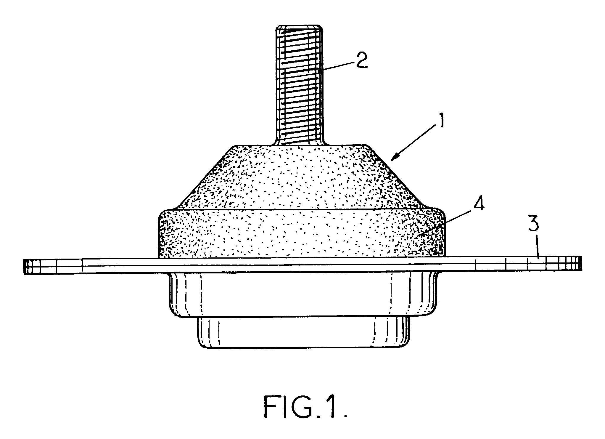 Method of manufacturing a motor vehicle antivibration device comprising a metal insert for bonding to elastomer field of the invention