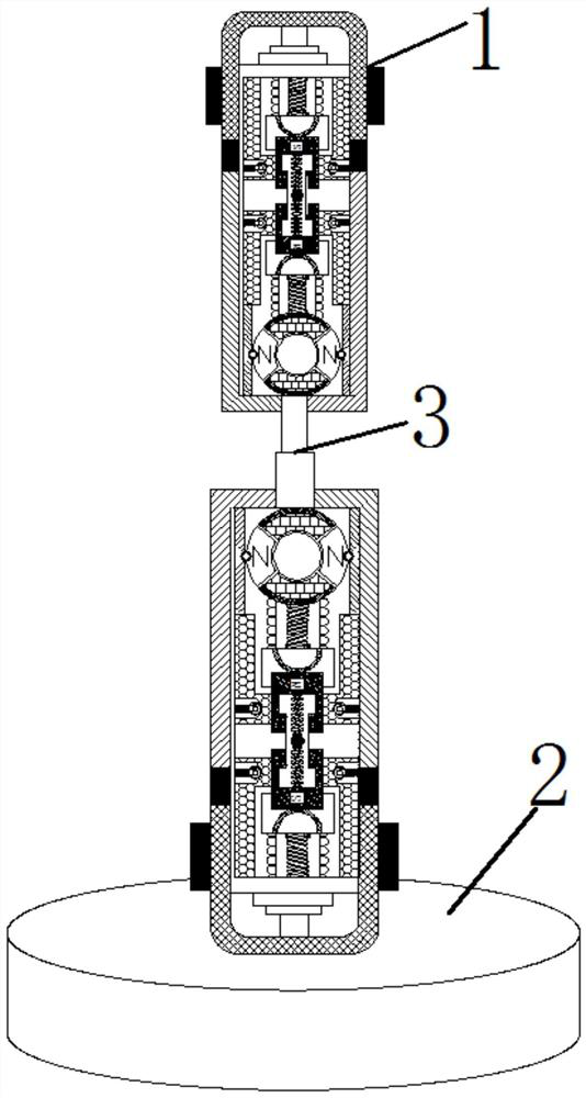 High-end multifunctional shock absorber based on principle of repulsion between like poles