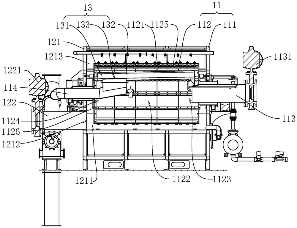 Non-metal internal inflow sludge filtration integrated device