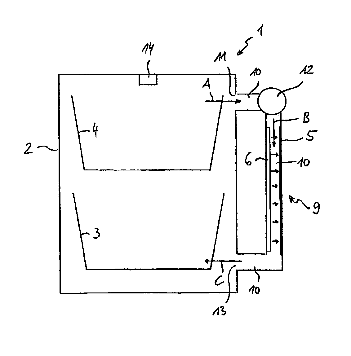 Method for eliminating odors in a dishwasher machine