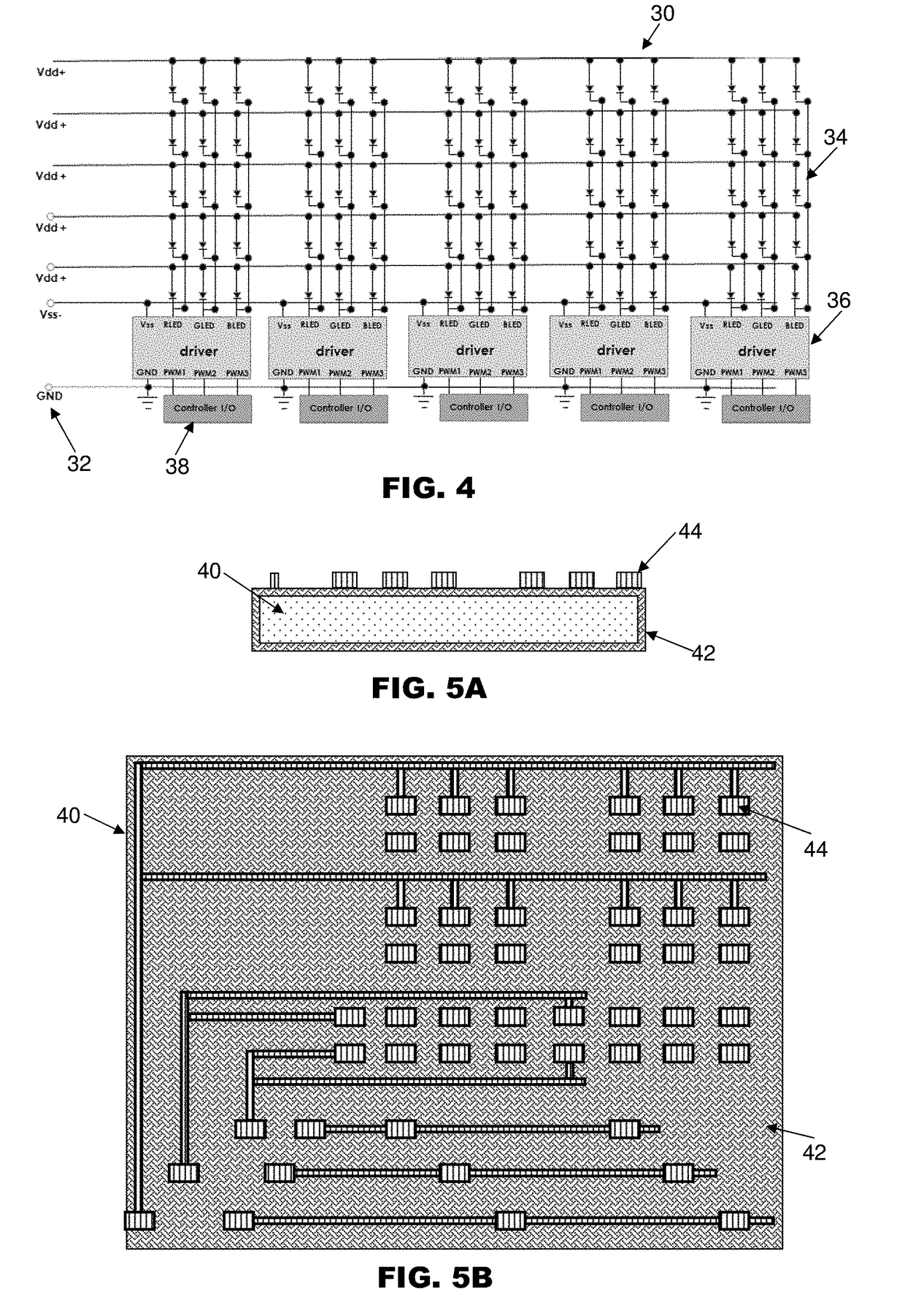Display panel fabricated on a routable substrate