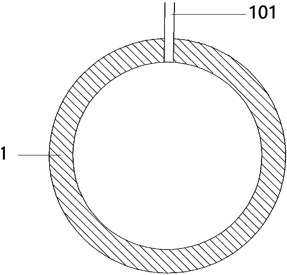 Pressure cell fixing device for measuring tunnel surrounding rock pressure and construction method
