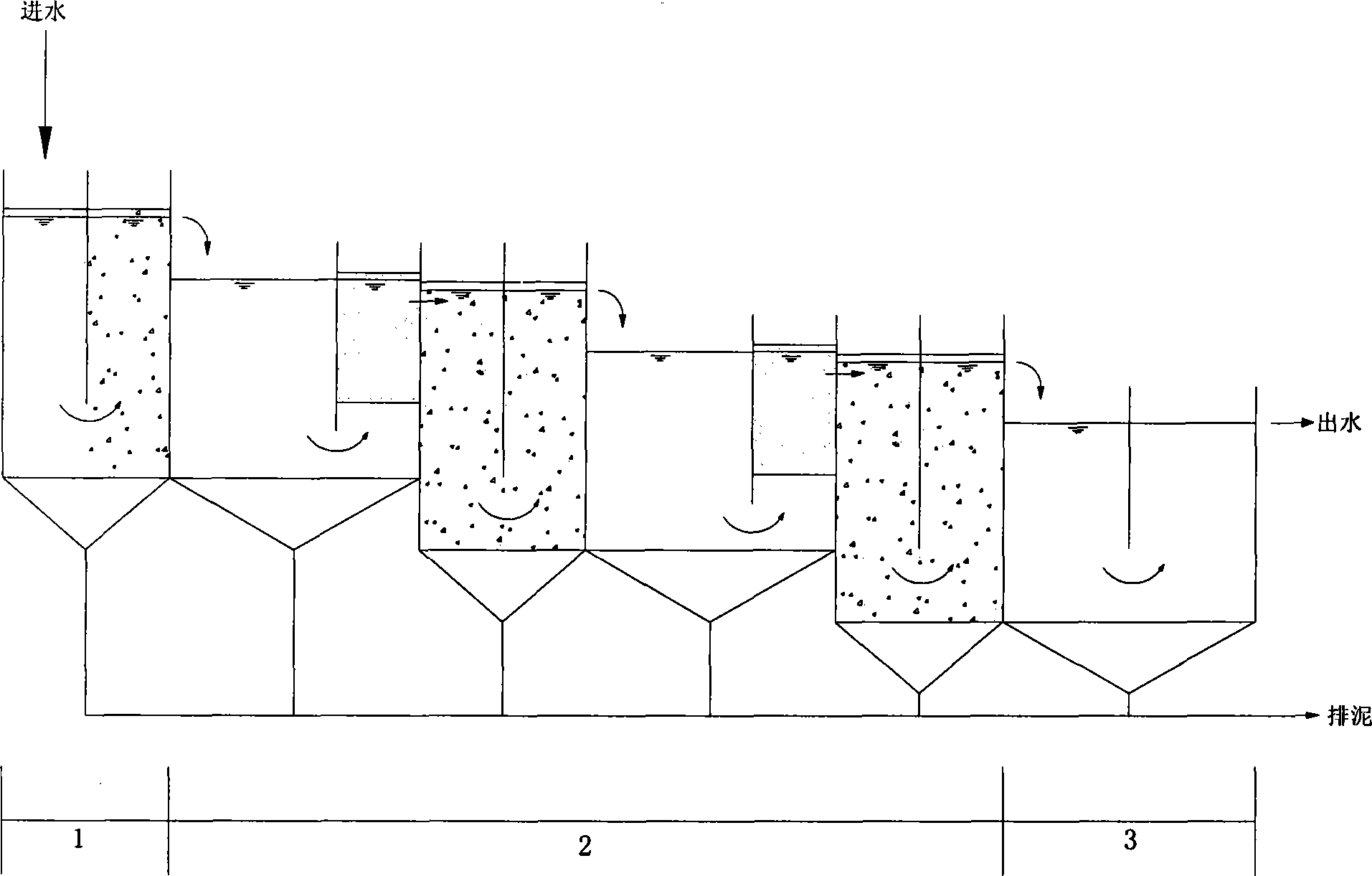 Method for jointly treating acid mine wastewater by using organic matter and carbonate rock