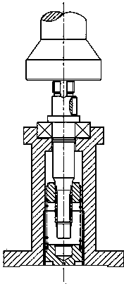 Floating centring-type installation device for shaft parts