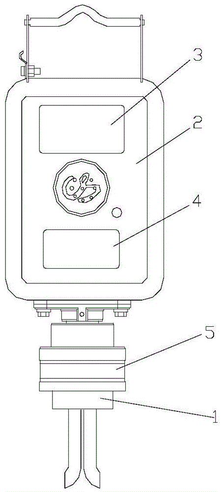 Detection device and detection method for two-way wind speed and wind direction measurement