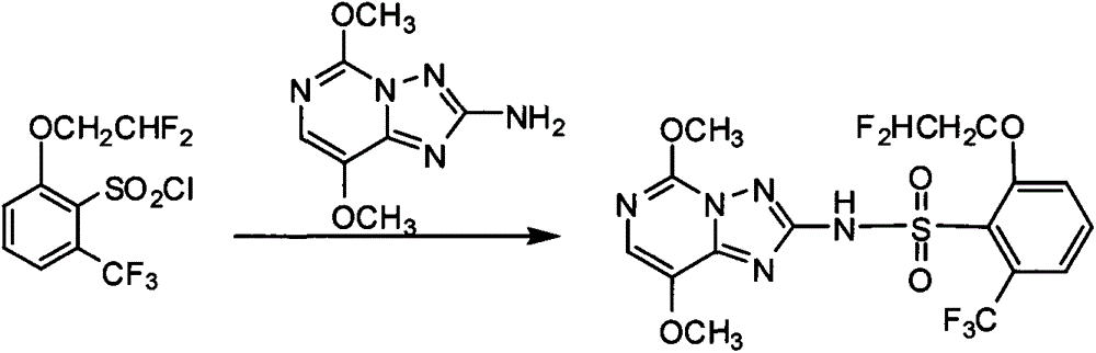 Preparation method of 6-substituted-2-trifluoromethylbenzenesulfonyl chloride
