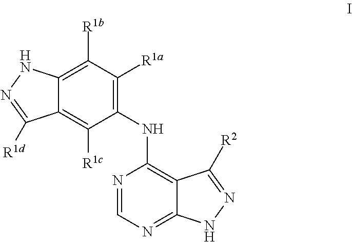 Substituted pyrazolopyrimidinylamino-indazoles