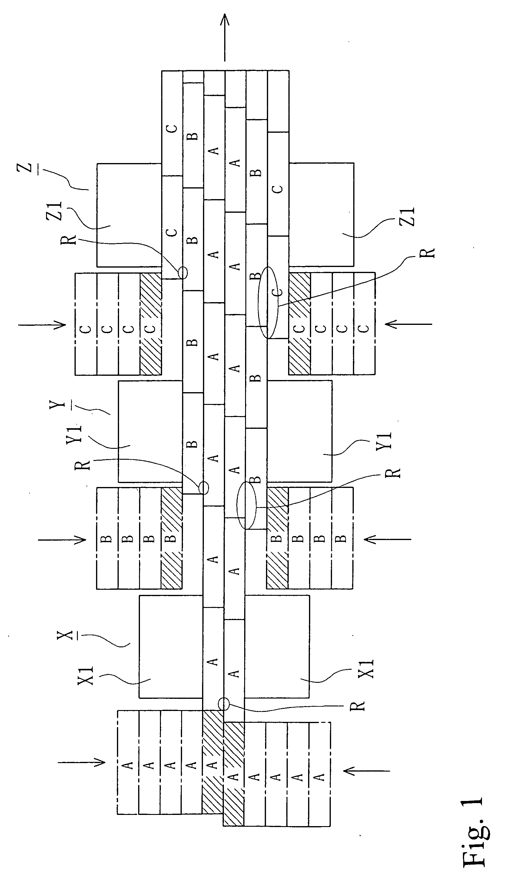 Method and apparatus of pressing in manufacturing glued laminated wood