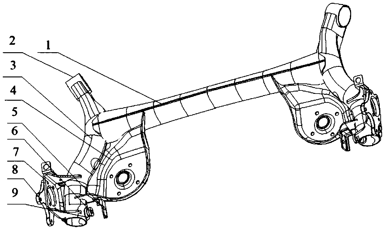 Closed type torsion beam