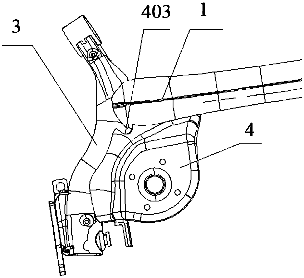 Closed type torsion beam