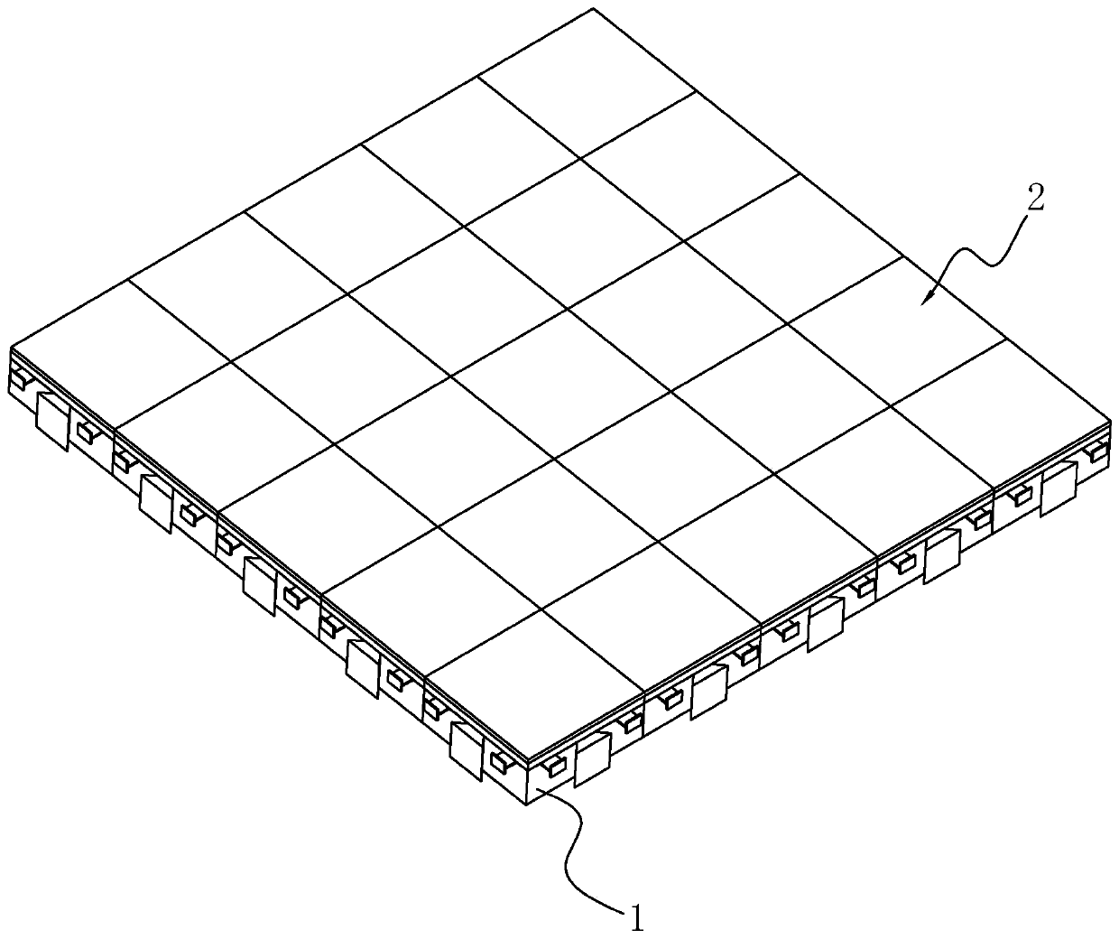 Housing construction flooring structure