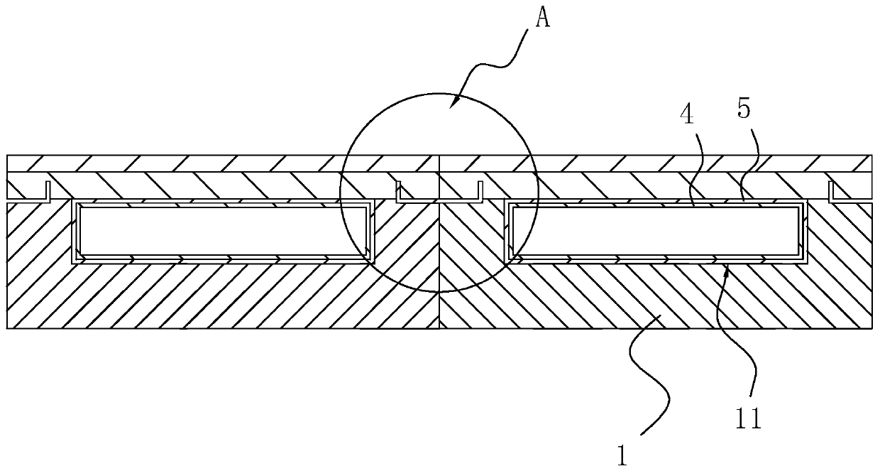 Housing construction flooring structure