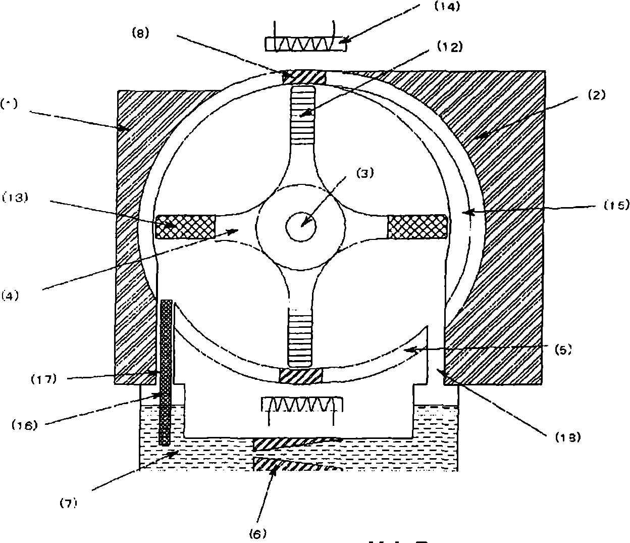 Rotary heat engine