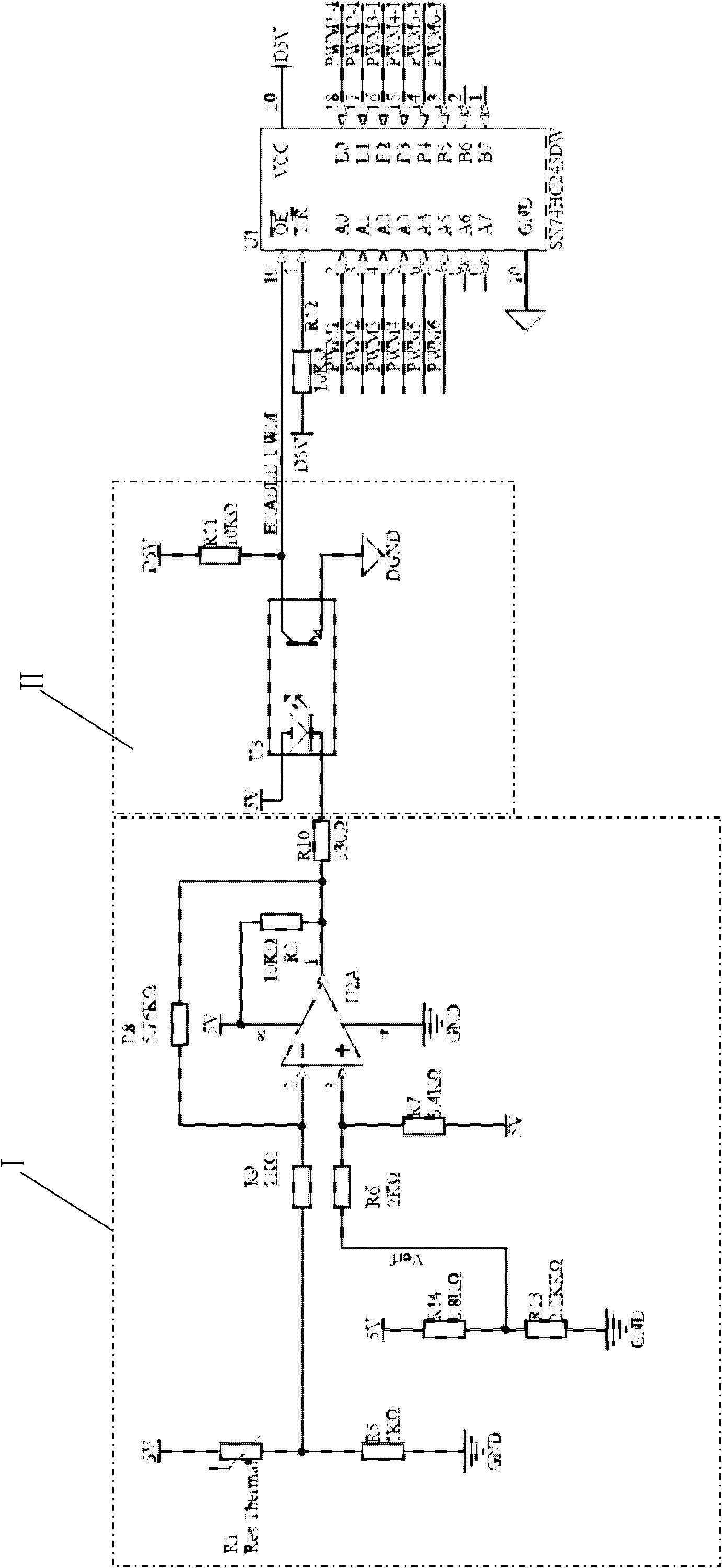 Over-temperature protection circuit for insulated gate bipolar transistor (IGBT)