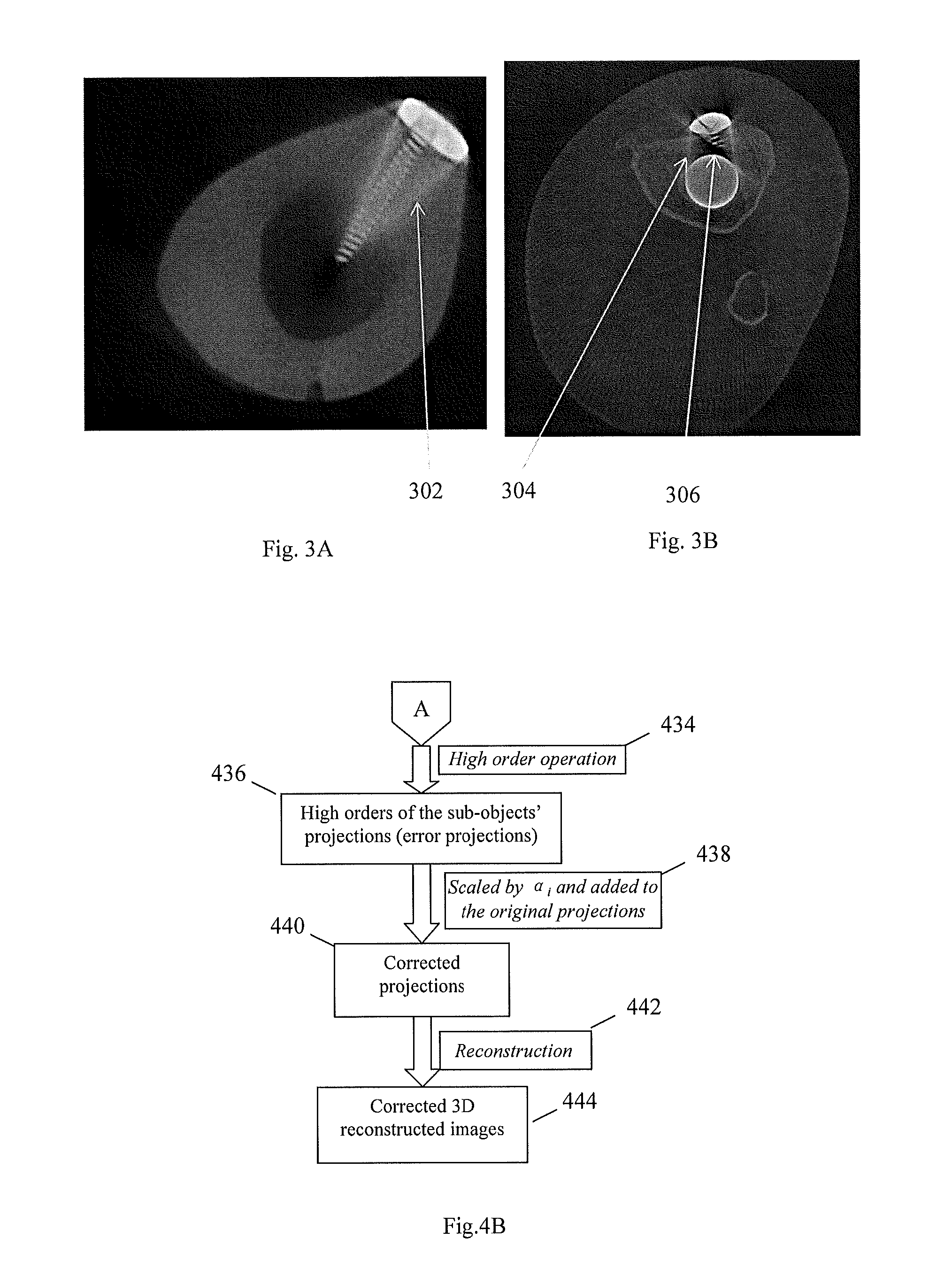 Method and apparatus for 3d metal and high-density artifact correction for cone-beam and fan-beam ct imaging