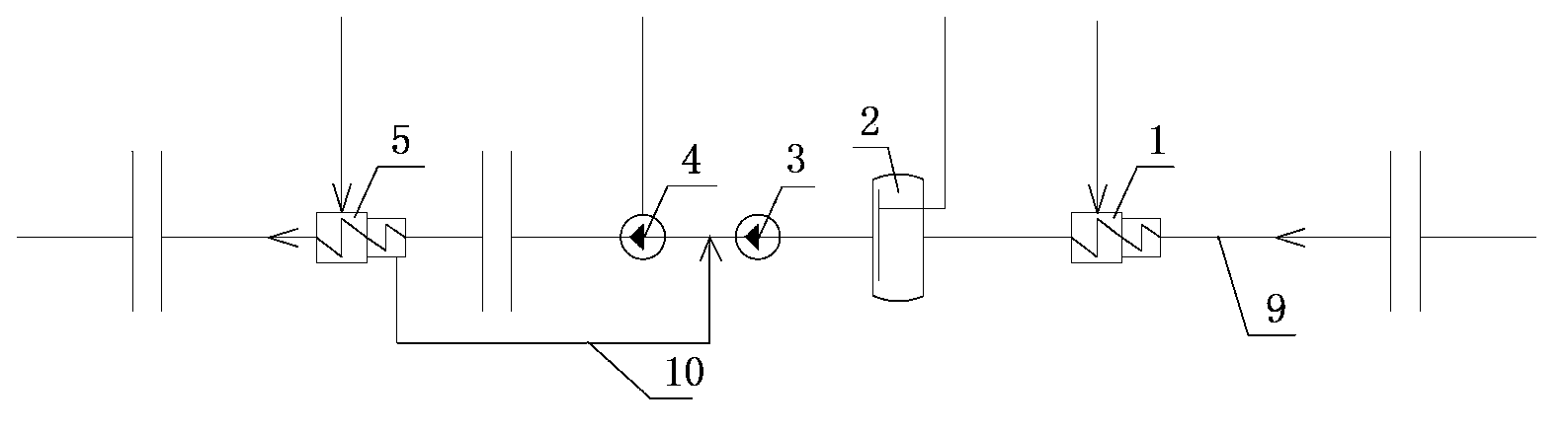 High-pressure heater draining system