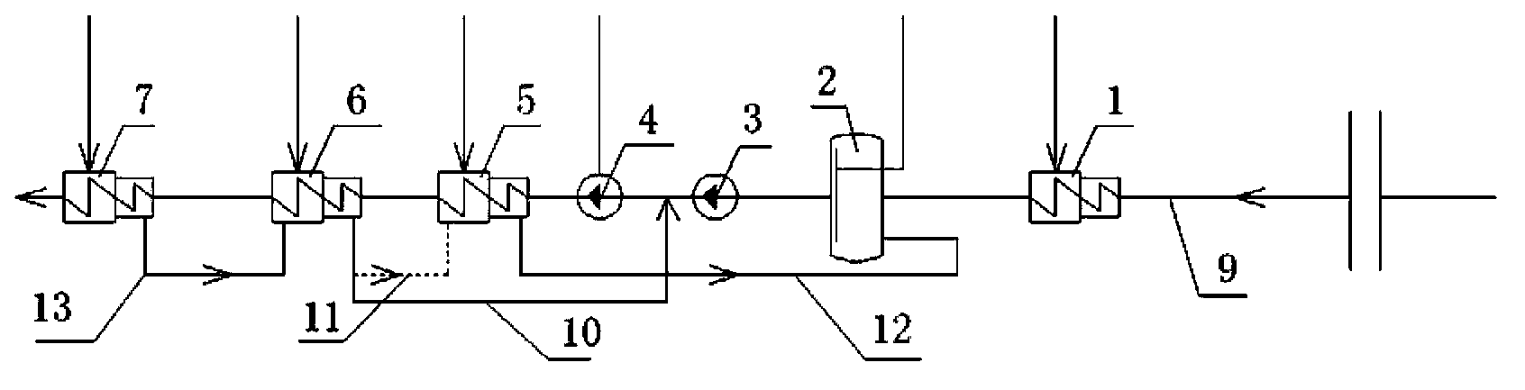 High-pressure heater draining system