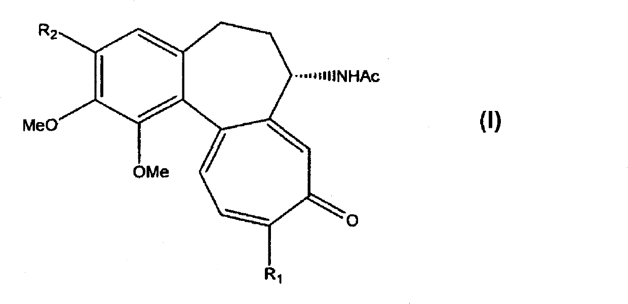 Process for the glycosidation of colchicine and thiocolchicine