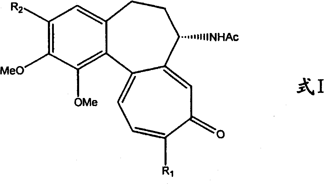 Process for the glycosidation of colchicine and thiocolchicine