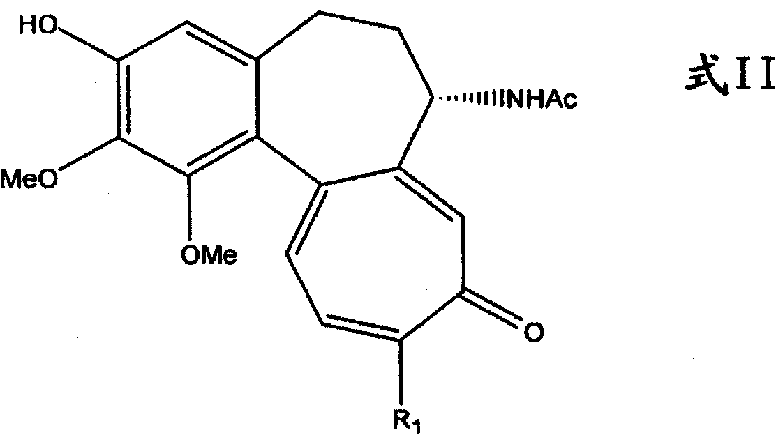 Process for the glycosidation of colchicine and thiocolchicine