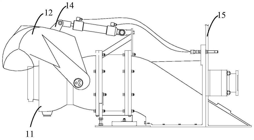 Oil cylinder and water jet propulsion device for water jet propulsion device