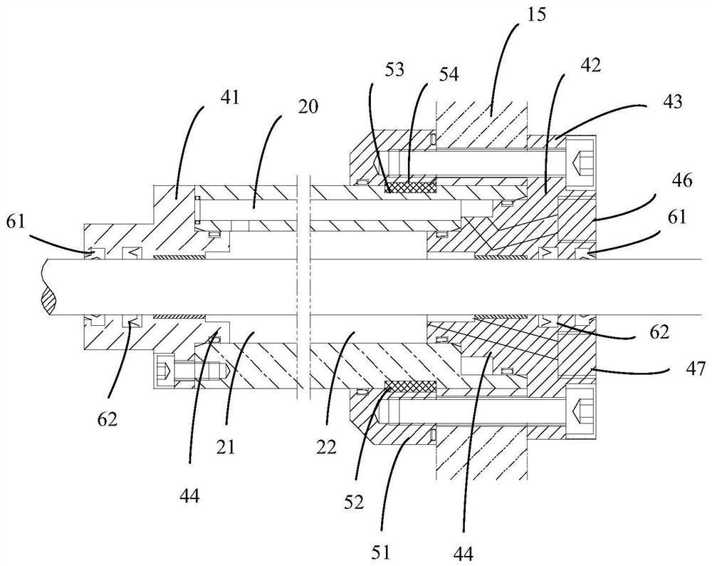 Oil cylinder and water jet propulsion device for water jet propulsion device