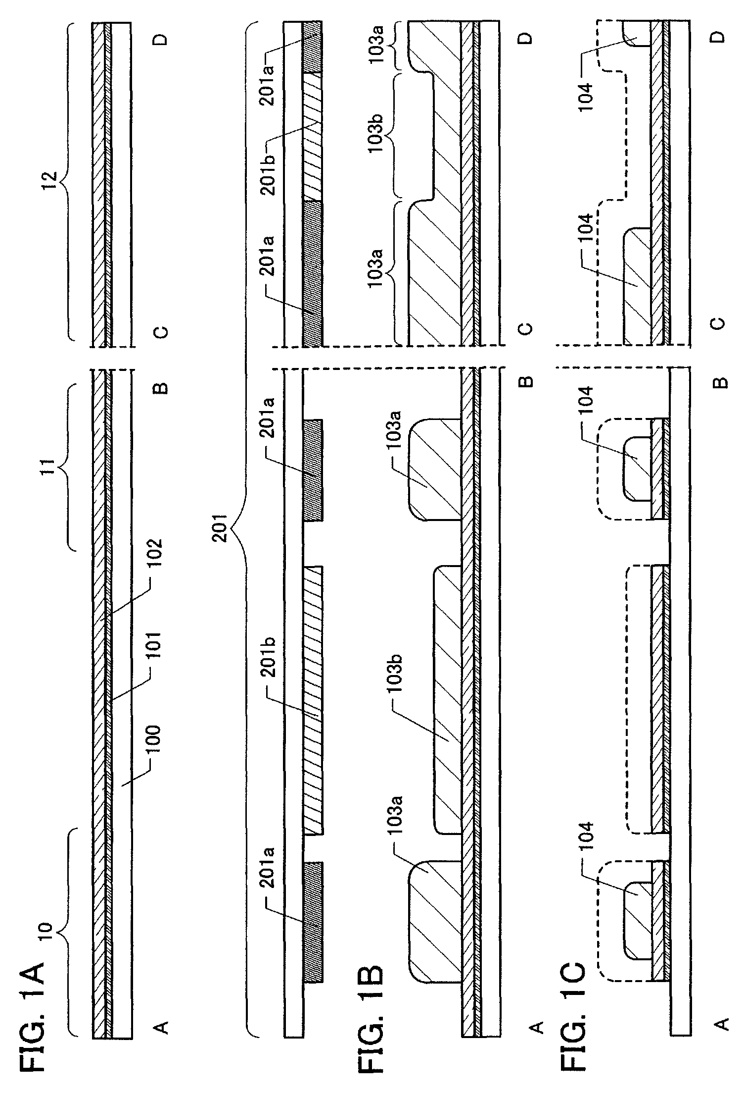 Method for manufacturing an LCD device employing a reduced number of photomasks