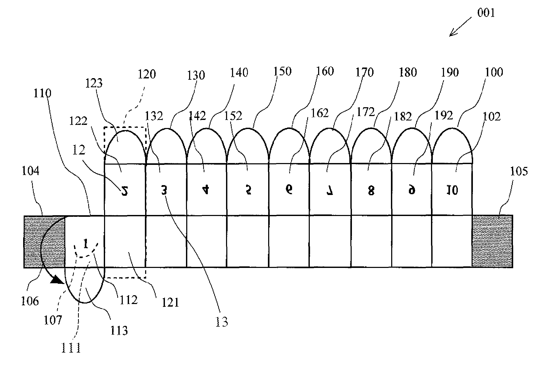 Storage receptacle for used suture needles