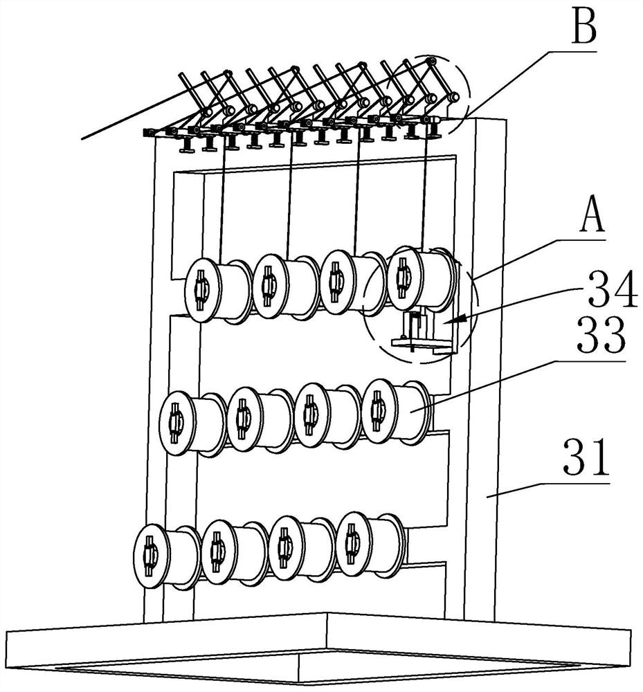 A copper twisting machine with a pay-off device